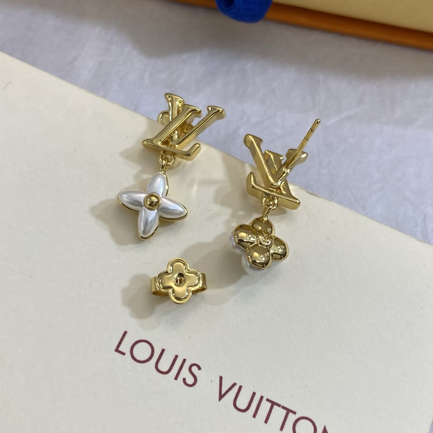 Louis Vuitton Gold Monogram Earrings Louis Vuitton Gold Monogram Earrings